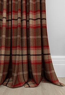 Highland, Rosso - Made to Measure Curtains
